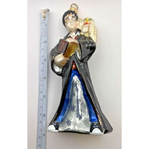 Harry Potter and Hedwig Polonaise Blown Glass Ornament 2000 Kurt Adler Used - Picture 15 of 16